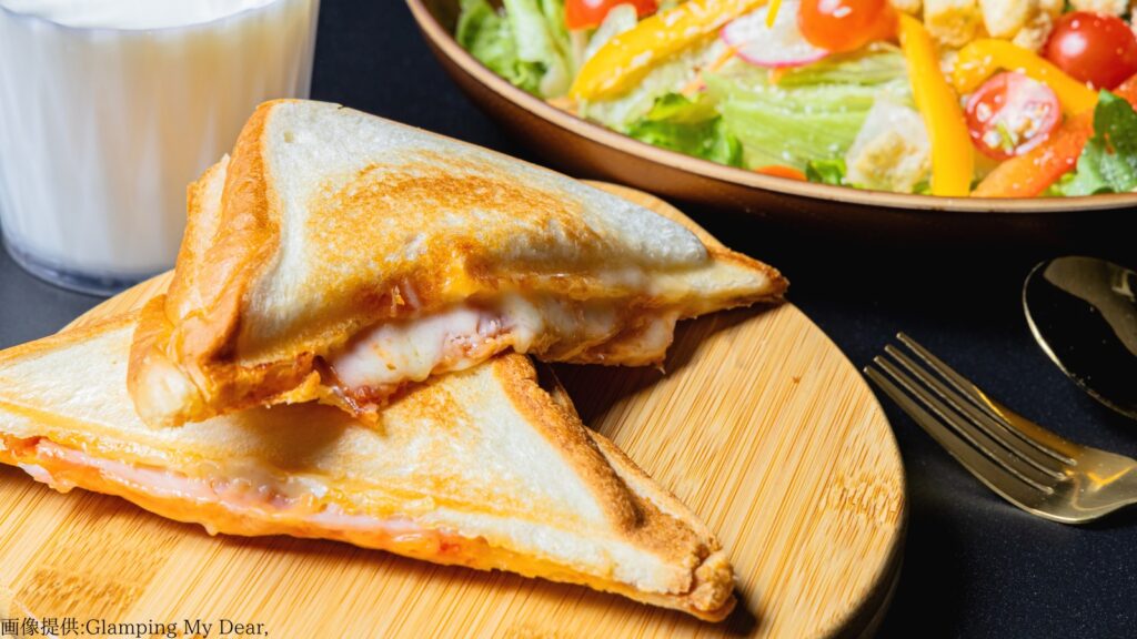 Glamping My Dear,グランピングでの朝食
