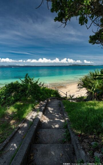 沖縄星空フォトツアー海への道も絶景