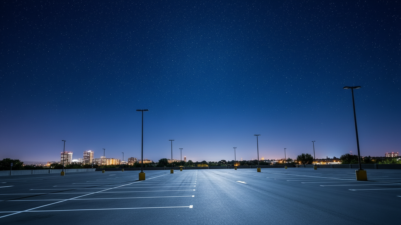 視界の広い駐車場のイメージ画像